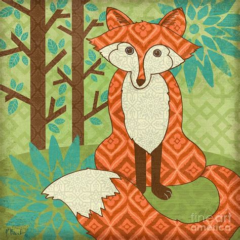 Fantasy Fox Ii Painting By Paul Brent Fine Art America