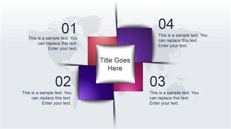 4 Items Awesome Shape Layout Idea For Powerpoint Slidemodel