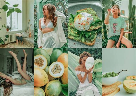 Both the cafe film preset pack and classic portrait preset pack will give. 4 Lightroom Presets MINT Green tones | Desktop Presets ...