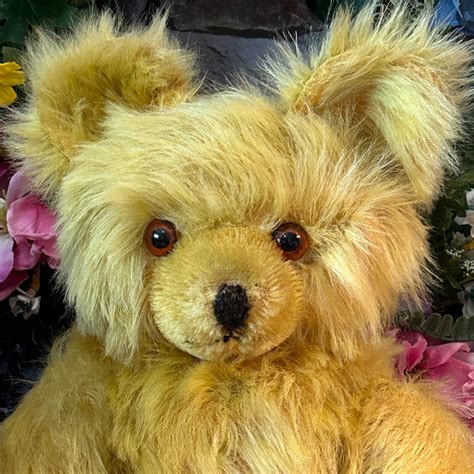 18 Antique 1940s Knickerbocker Teddy Bear Long Gold Mohair 4640869338