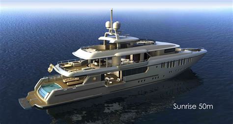 Sunrise 50m A 50m Tri Deck Displacement Motor Yacht By Sunrise Yachts