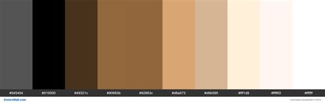 Brown Aesthetic Colors Palette ColorsWall