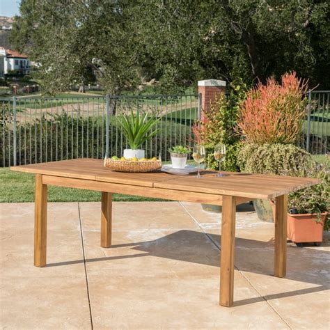 Christopher Knight Home Wilson Outdoor Rectangle Expandable Acacia Wood