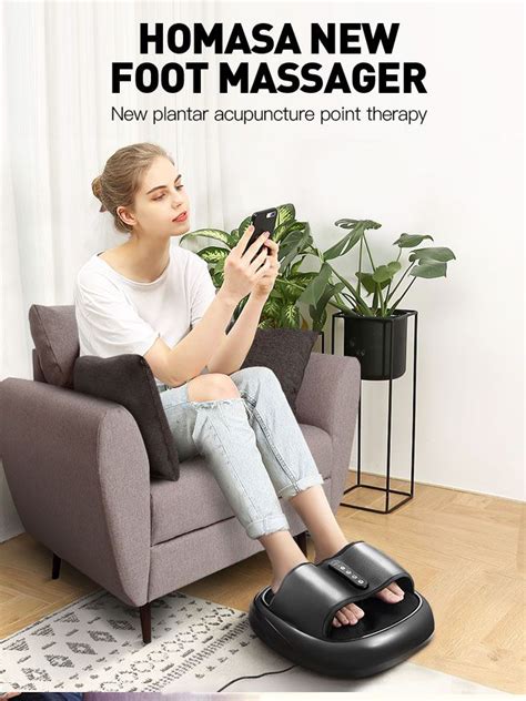 Homasa Acupuncture Foot Massager Reflexology Massage Machine Crazy Sales