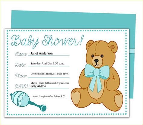 You can look forward to eighteen magical years of never getting a good night's sleep. fine Baby Shower Invitation Sample | Baby shower ...