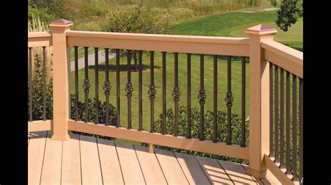 For a rustic look, nothing can beat the appearance of a classic wood railing. Wood Deck Designs | Wood Deck Railing Designs - YouTube
