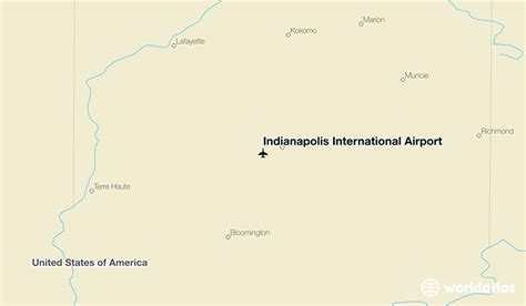 Indianapolis International Airport Ind Worldatlas