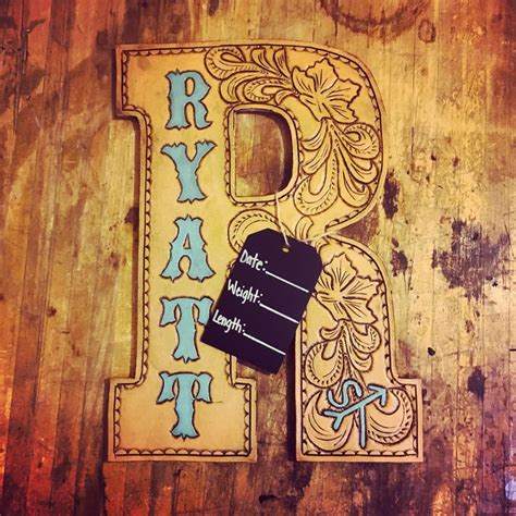 For this we use a sponge and some clean water. Pin by Makenzie LaPierre on Baby Boy | Nursery letters, Leather carving, Western babies