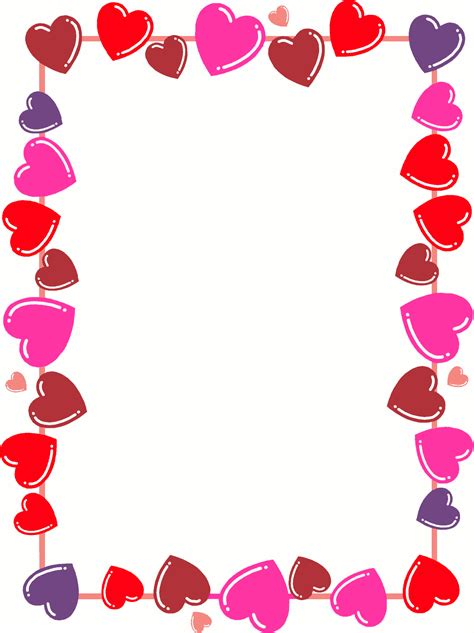 Borders Valentines Day Border Valentines Clip Clip Art Borders