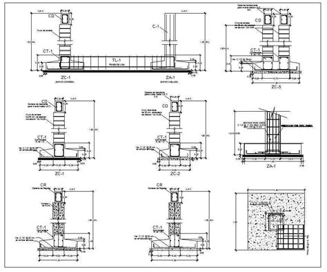 Foundation Details V1 【autocad Design Pro Autocad Blocksdrawings