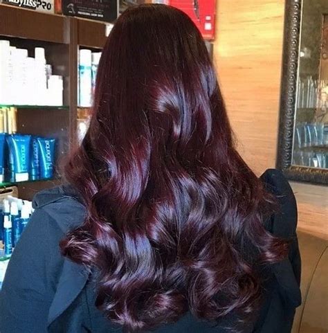 Dark Cherry Red Hair