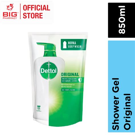 Dettol Shower Gel 900ml Original Value Refill Big Pharmacy