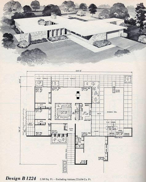 New Mid Century Modern Home Plans Homeplanone