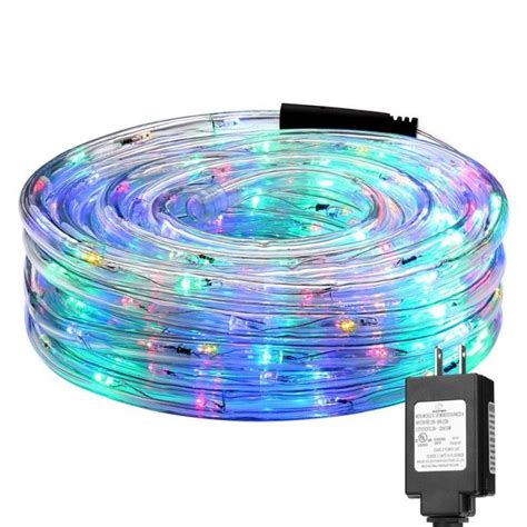 Le Led Rope Lights 33 Ft 240 Led Low Voltage Multi Colored