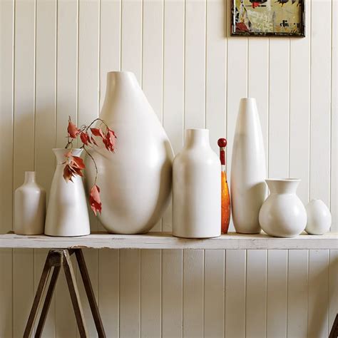 Pure White Ceramic Bottle West Elm White Ceramic Vases White Vases