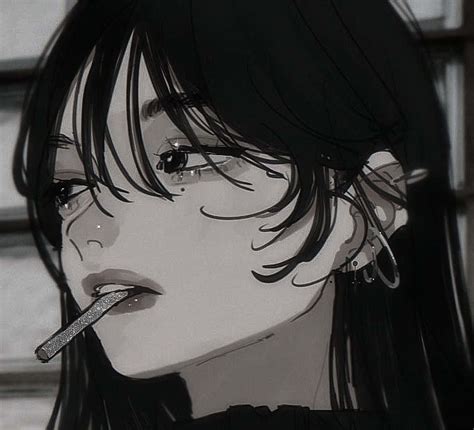 Download Anime Girls Pfp Smoking Wallpaper
