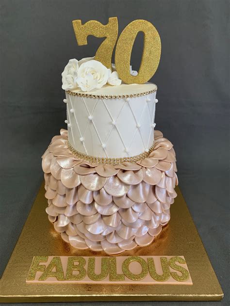 70th Birthday Cake — Skazka Cakes