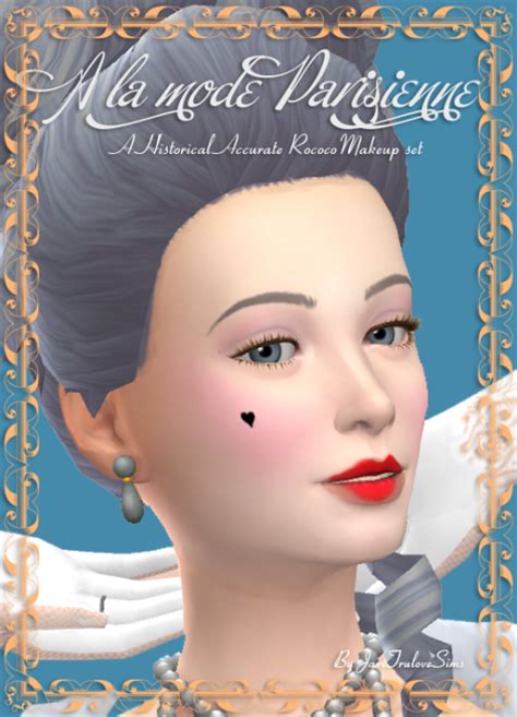 Pin By Marybeth Wynen On Sims Cc Rococo Makeup Sims Makeup Set
