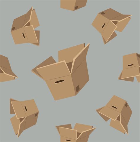 Cardboard Boxes Pattern 672229 Vector Art At Vecteezy