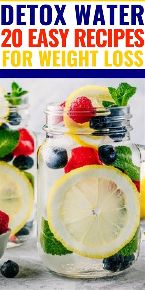 Best Detox Water Recipes For Weight Loss 20 Flat Belly Detox Drinks