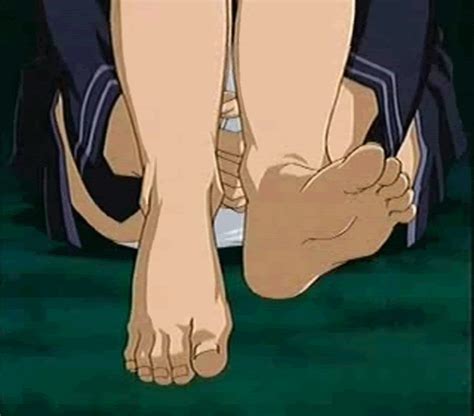 Chidori Kaname Full Metal Panic Animated Animated Girl Barefoot Feet Foot Focus