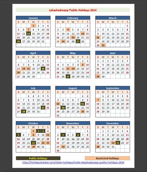 Lakashadweep India Public Holidays 2014 Holidays Tracker