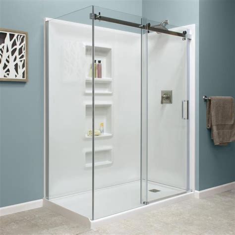 Practical and stylish, the jasmin ii di is a 1 piece fiberglass construction shower unit with a pivoting shower door. Product Image 1 | Shower kits, Shower stall
