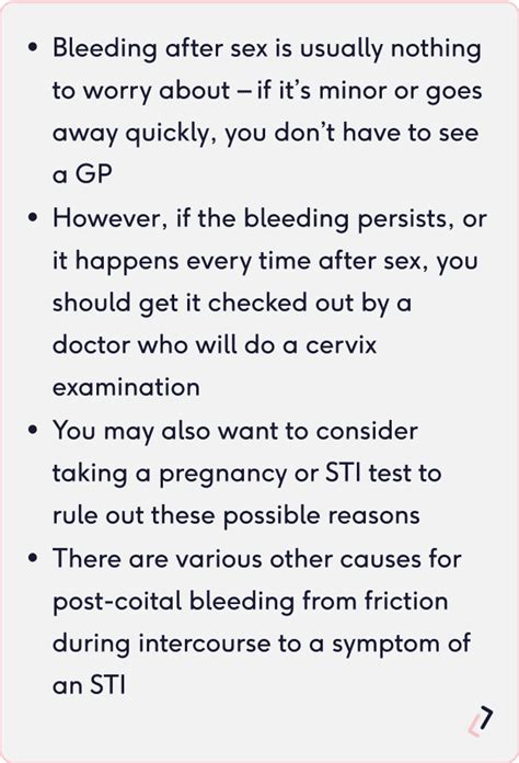 Bleeding After Sex When To See A GP Why The Lowdown