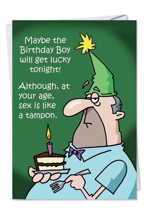 Sex Like A Tampon Funny Birthday Greeting Cardnobleworks