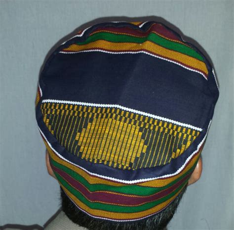 Men African Kente Print Cap Traditional Dashiki Kufi Hat Cap Free Size Ebay