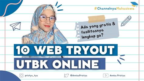 Situs Tryout Utbk Online Gratis Channelnyamahasiswa Youtube