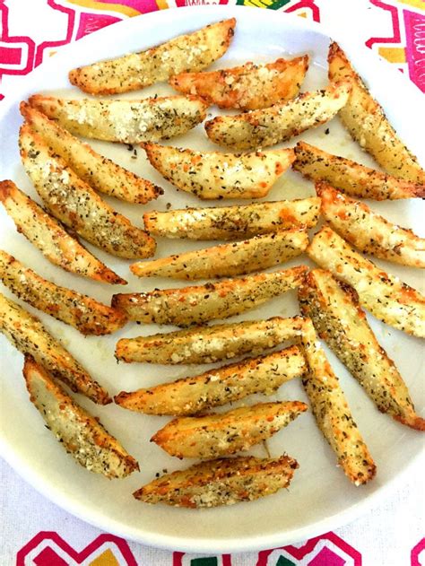 Yield 4 to 6 servings. Oven Baked Garlic Parmesan Potato French Fries Recipe ...