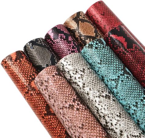9pcs 8x13inch Snakeskin Sheets For Jewelry Making Snake
