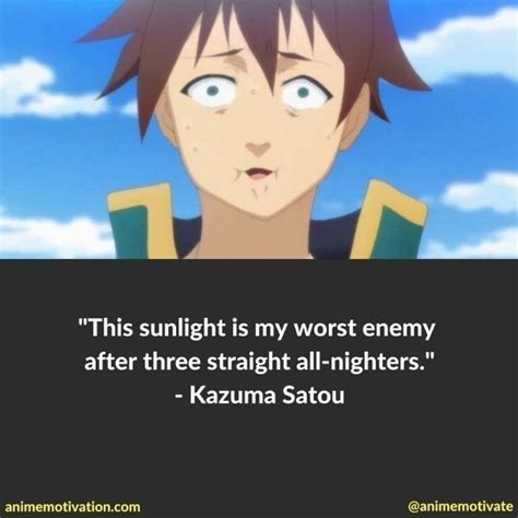 The 14 Best Kazuma Satou Quotes For Konosuba Fans