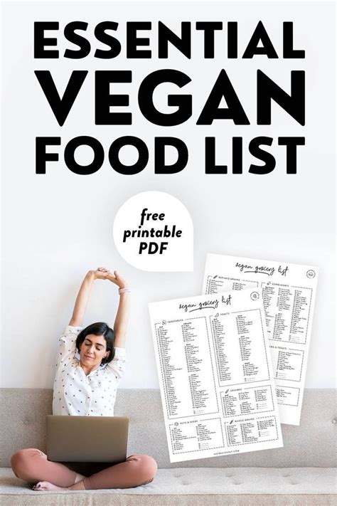 Vegan Grocery List For Beginners Printable Pdf Nutriciously Vegan