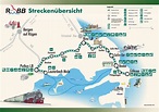 Streckennetz - Rügensche BäderBahn - "Rasender Roland"