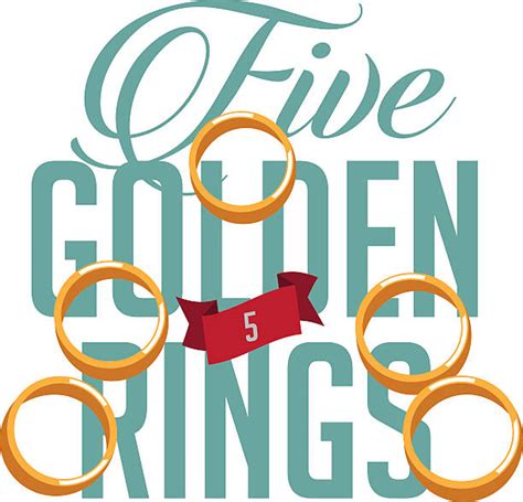 30 Five Golden Rings Stock Illustrations Royalty Free Vector Graphics
