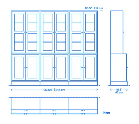 Display Cabinets Dimensions And Drawings