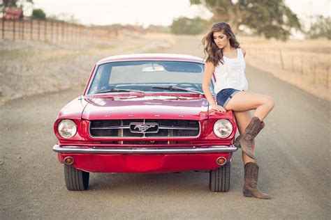 Country Girl Seniormustange Classic Mustang Mustang Vintage Mustang