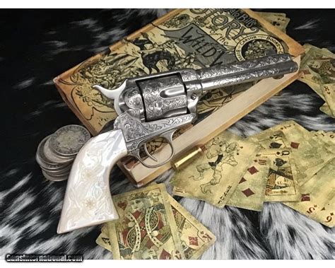 1906 Colt Saa David W Harris Engraved Colt Single Action Army Revolver