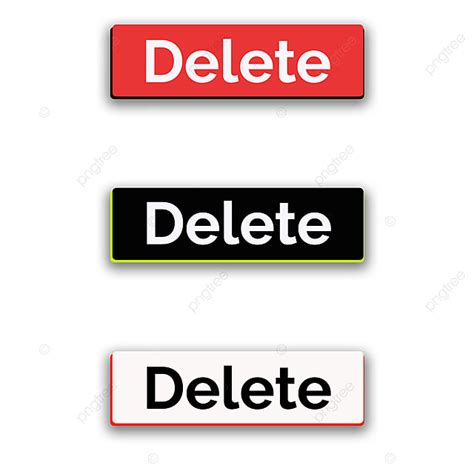 Delete Button Png Image Delete Button Pack Icon Pack Vector Game