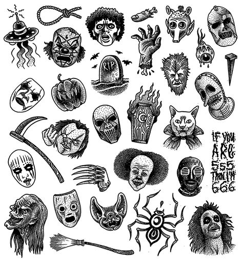 Dibujos Scary Tattoos Horror Tattoo Tattoo Flash Art