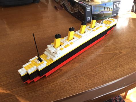 My Lego Titanic With Tilted Funnels This Time Rlego