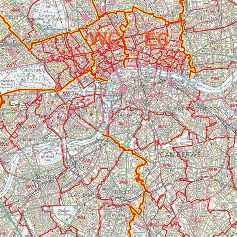 London Greater Postcode District Map D7 Map Logic