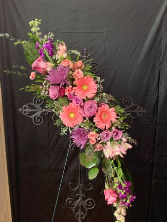 Learn about sympathy flowers etiquette. Cross Keepsake Easel in Gainesville, TX - All About ...