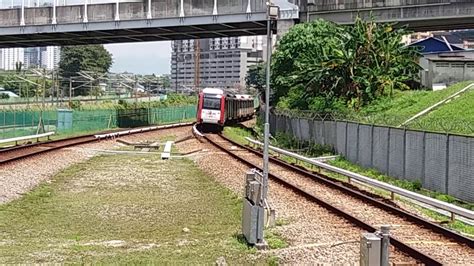 Lrt kj line kj24 kelana jaya kj37 putra heights bombardier innovia metro 300 part 3. LRT Sri Petaling Line - CSR Zhuzhou "AMY" Arriving Bandar ...