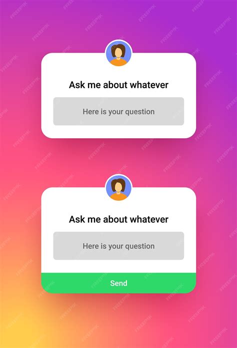 Premium Vector Social Media Instagram Quiz Template