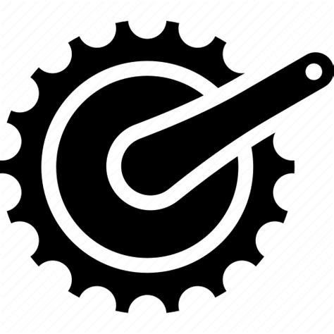 Bicycle Bike Chain Crank Cycling Gear Part Icon