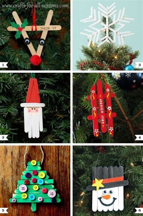 Popsicle Stick Christmas Ornaments You Can Make Manualidades