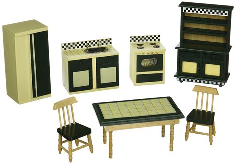 Melissa And Doug Doll House Kitchen Furniture Set Of 7 Buttery Yellow